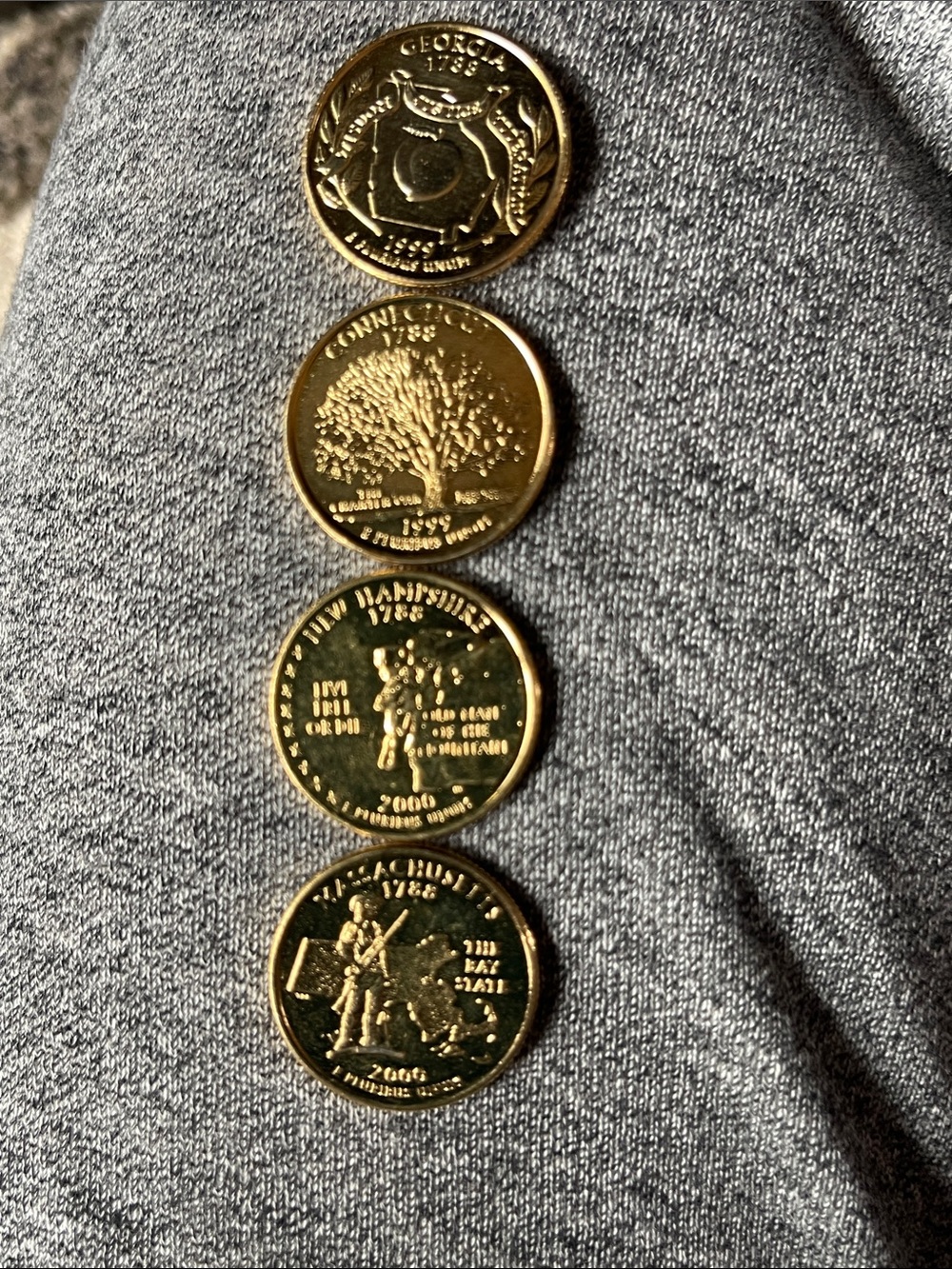 Gold Decorative Commemorative Coin Set - Home Accents Decor